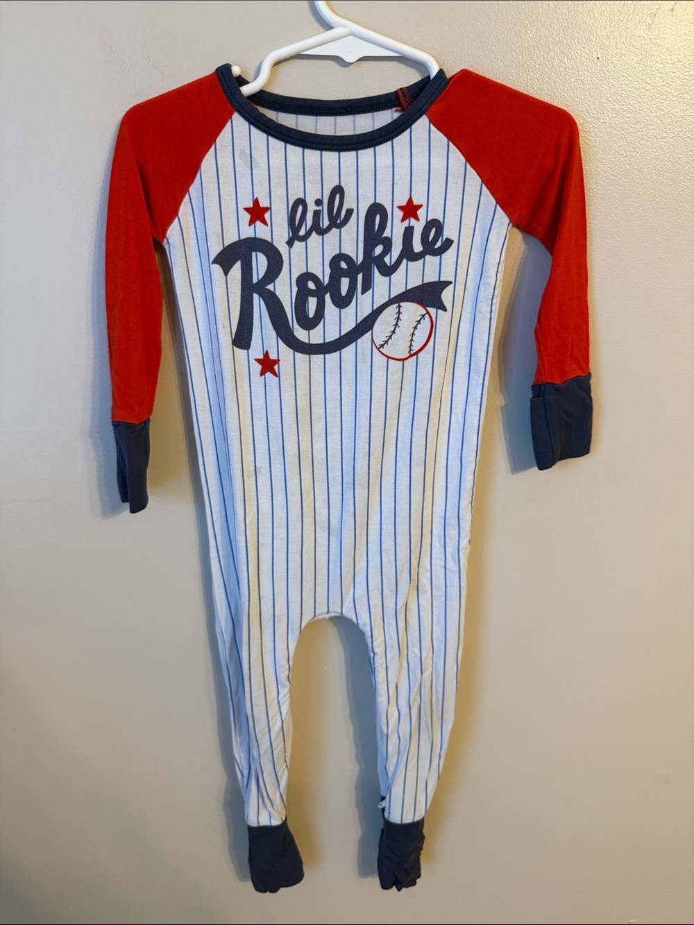 Little Sleepies Bamboo Crescent Zippy Lil Rookie 6-12 Months